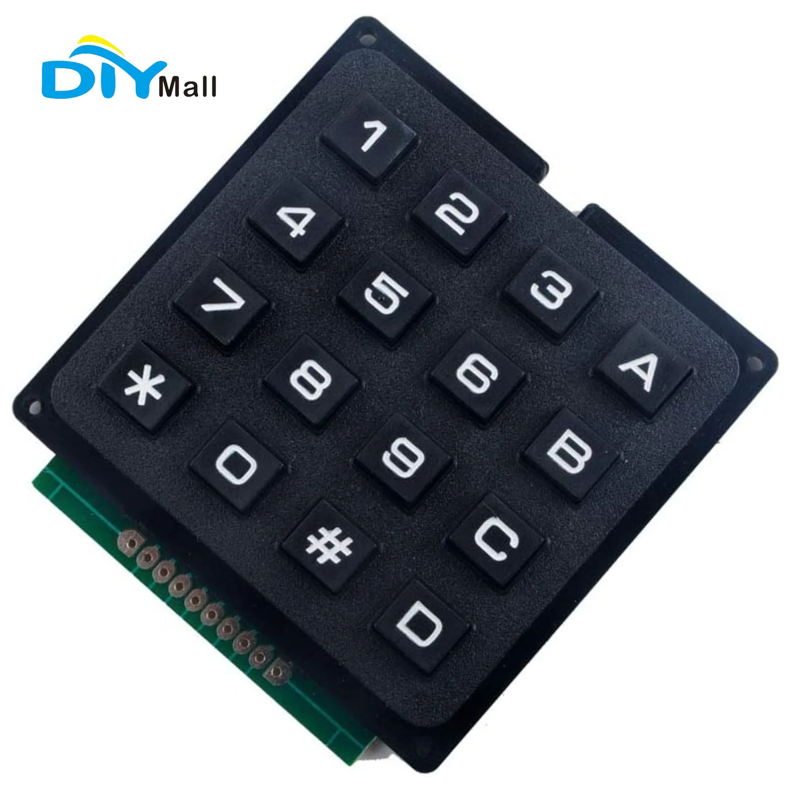 Arduino Diy Electronics - แผงปุ่มกดเมมเบรนแบบเมทริกซ์ 4x4 16 ปุ่ม สำหรับ Arduino