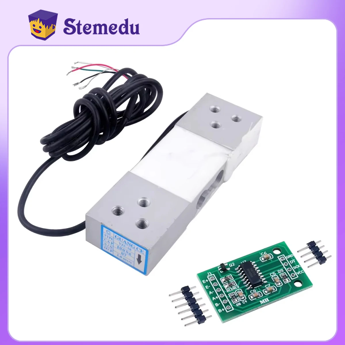 Diy Electronics India - โหลดเซลล์ 100 กก. YZC-1B เซ็นเซอร์วัดแรงดันแบบดิจิตอล เครื่องชั่งน้ำหนักอิเล็กทรอนิกส์แบบพกพา