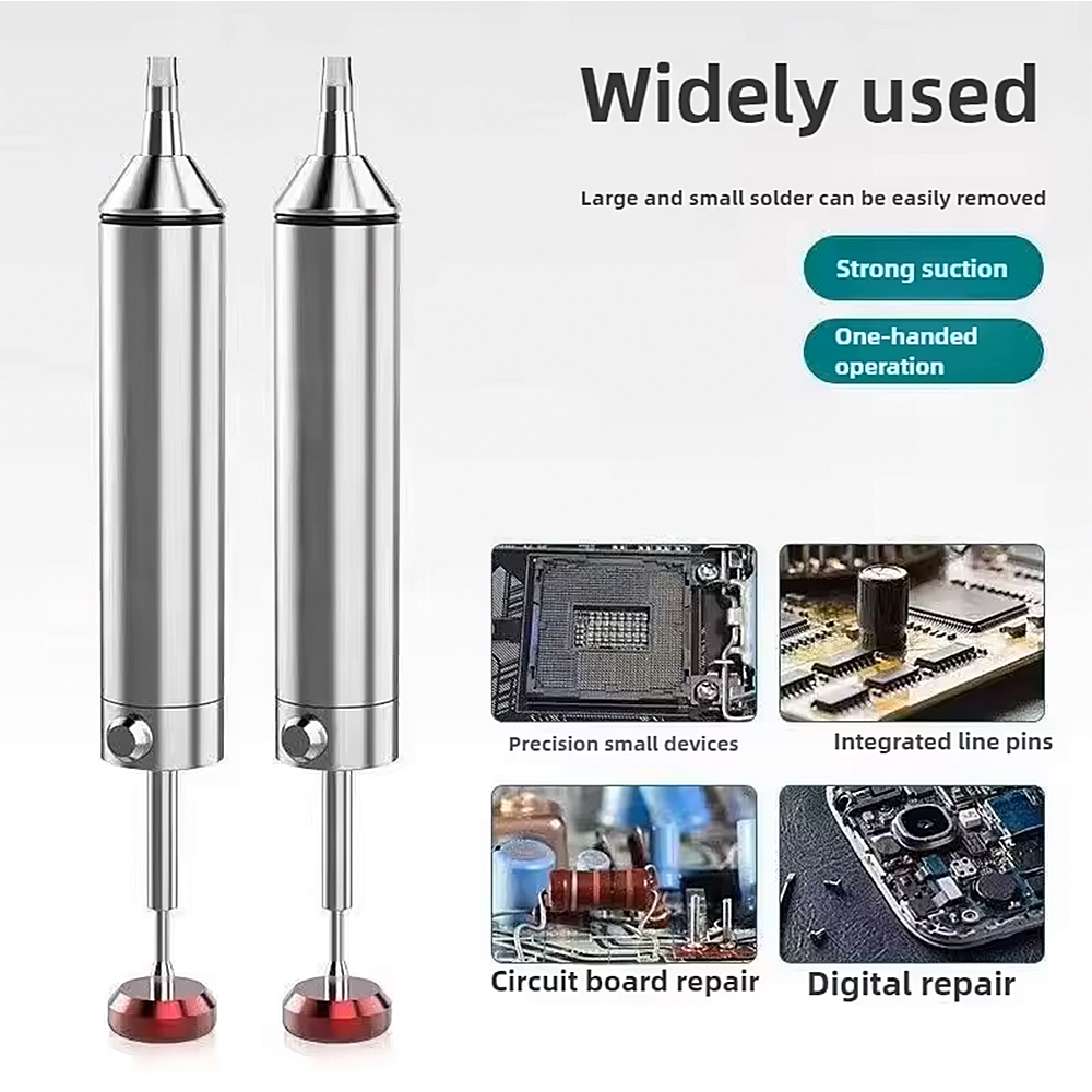 Flux Pen Electronics - ปั๊มดูดตะกั่วอะลูมิเนียม ปืนดูดตะกั่ว ปากกาดูดตะกั่ว กำลังดูดสูง เครื่องมือซ่อมแซมงานเชื่อมสำหรับชิ้นส่วนอิเล็กทรอนิกส์