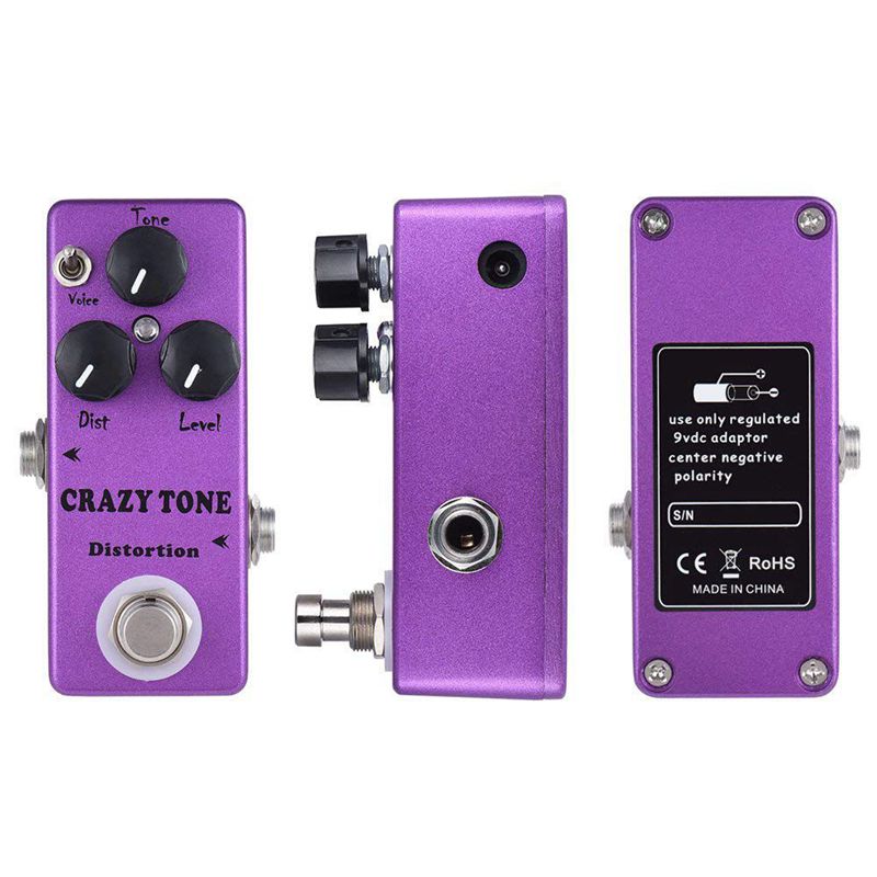 Diy Guitar Electronics - มอสกี้เอฟเฟกต์โปรเซสเซอร์โทนเสียง MP-50เพี้ยนสายเดี่ยวขนาดเล็กเสียงกระฎุบตัวผสมเสียงจริง