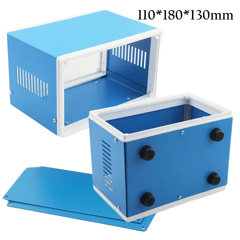 Diy Electronics Wire - DIY อิเล็กทรอนิกส์โลหะ Enclosure กลางแจ้งกันน้ำลวดกล่องเชื่อมต่ออิเล็กทรอนิกส์กล่องหุ้มอุปกรณ์อิเล็กทรอนิกส์สำหรับไฟฟ้าอุปกรณ์