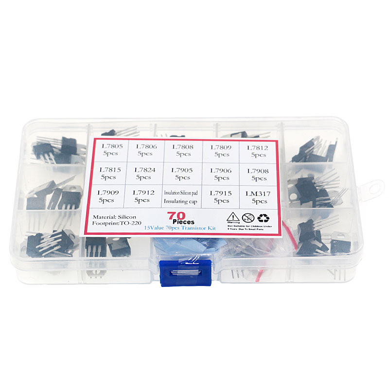 Lm317 Voltage Regulator - 70ชิ้น14แรงดันไฟฟ้าควบคุมค่าทรานซิสเตอร์ชุดคิท L7805 7806 7808 7809 7812