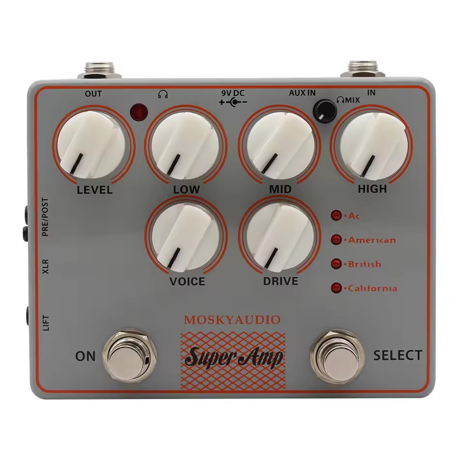 Diy Guitar Electronics - เอฟเฟคกีตาร์ไฟฟ้า Mosky 4 AMP IN ONE