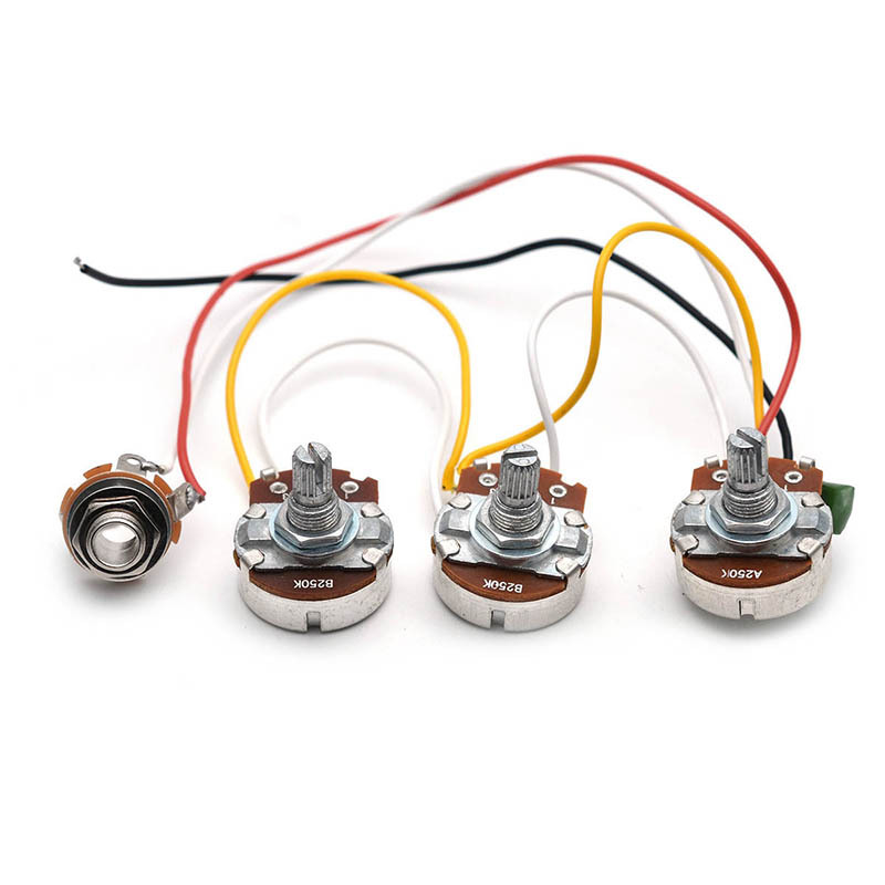 ชุดสายไฟเบสไฟฟ้า 2V1T พร้อมแจ็ - Diy Guitar Electronics Kit บทวิจารณ์และราคา