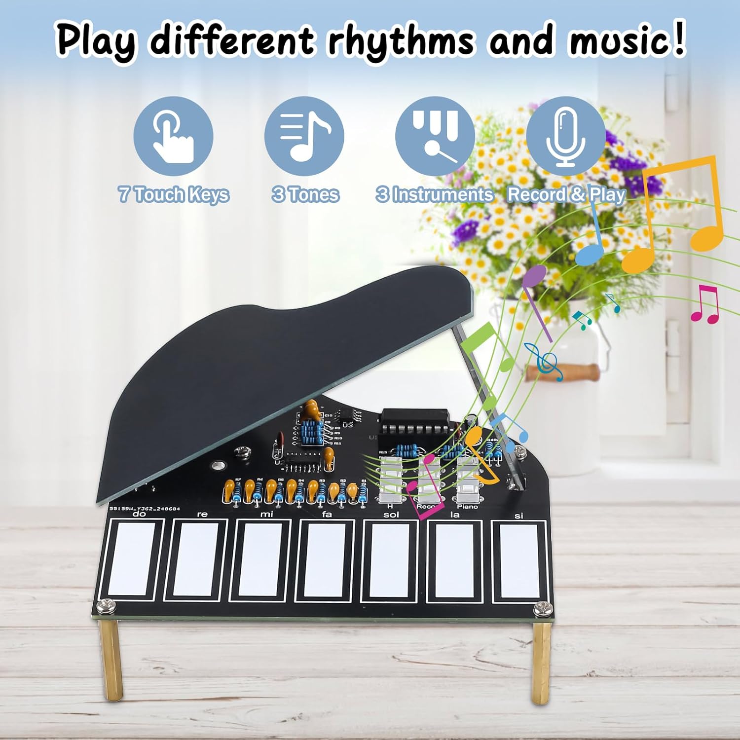 DIY การประสาน ชุดฝึก 7 คีย์มิน - Diy Guitar Electronics Kit บทวิจารณ์และราคา