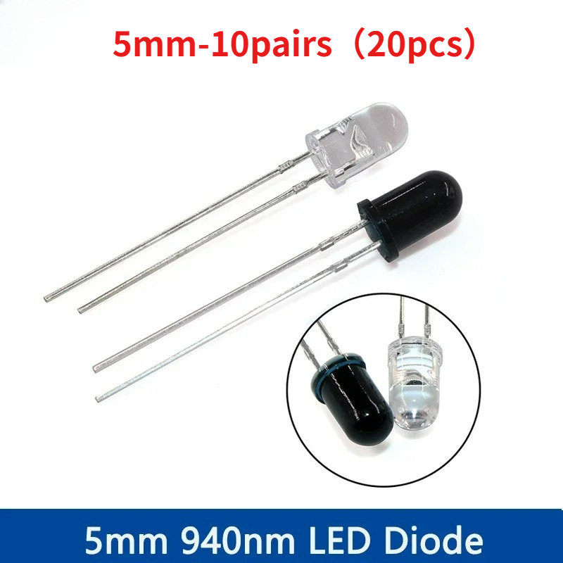 10-30 คู่ 5 มม. 940 นาโนเมตร I - Diy Electronics India บทวิจารณ์และราคา