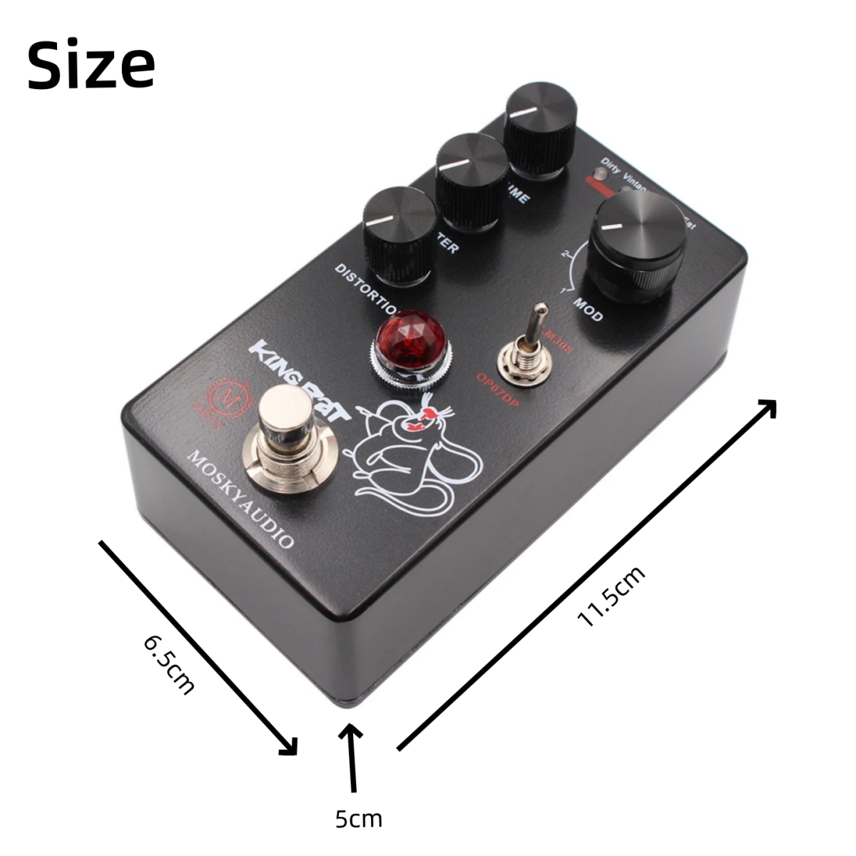 เอฟเฟคกีตาร์ Mosky KING RAT ดิ - Diy Guitar Electronics บทวิจารณ์และราคา