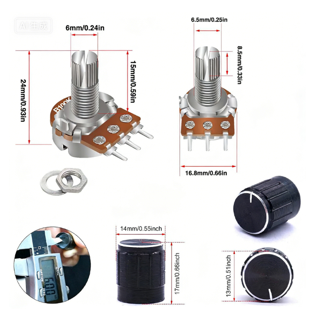 ชุดโพเทนชิโอมิเตอร์ 84 ชิ้น 1K - Diy Guitar Electronics Kit บทวิจารณ์และราคา