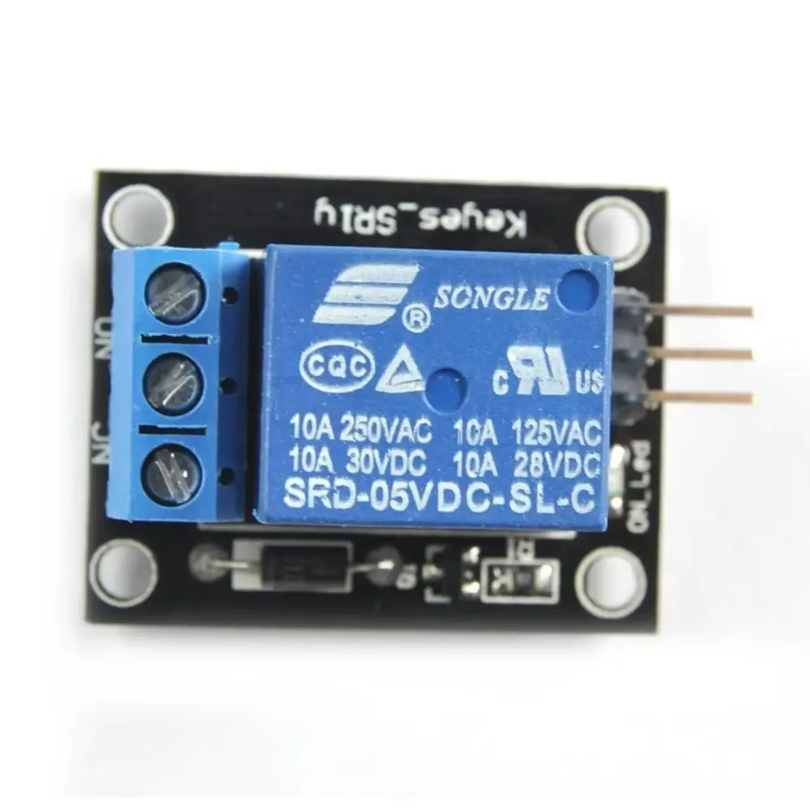 5PCS 1 ช่อง 5V รีเลย์โมดูล SRD - Arduino Diy Electronics บทวิจารณ์และราคา