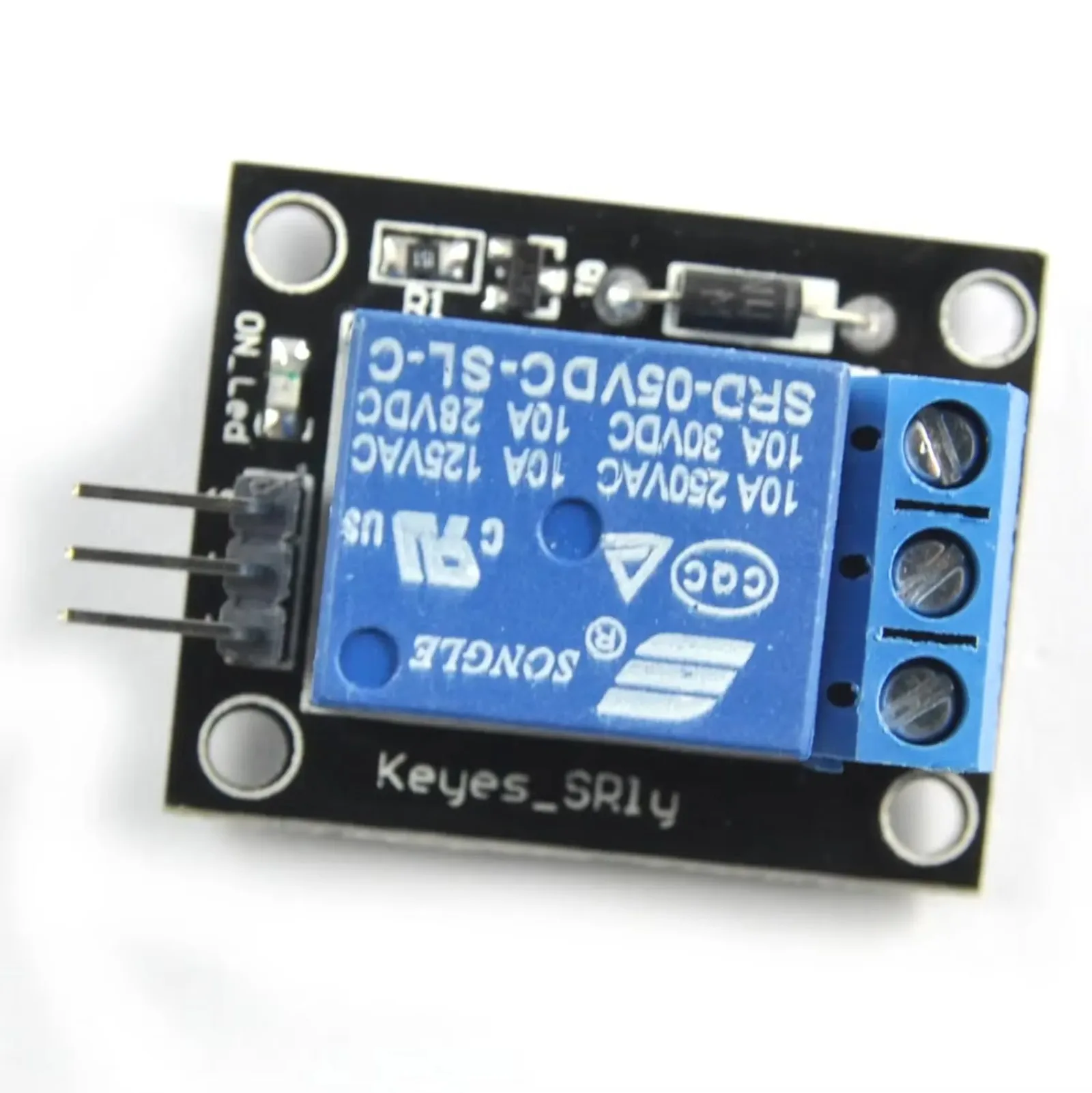 5PCS 1 ช่อง 5V รีเลย์โมดูล SRD - Arduino Diy Electronics บทวิจารณ์และราคา