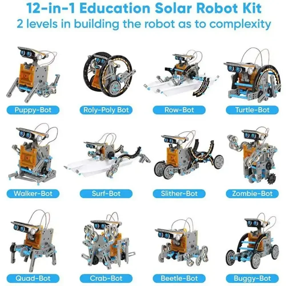 13 in 1 พลังงานแสงอาทิตย์หุ่นย - Diy Electronics Toys บทวิจารณ์และราคา