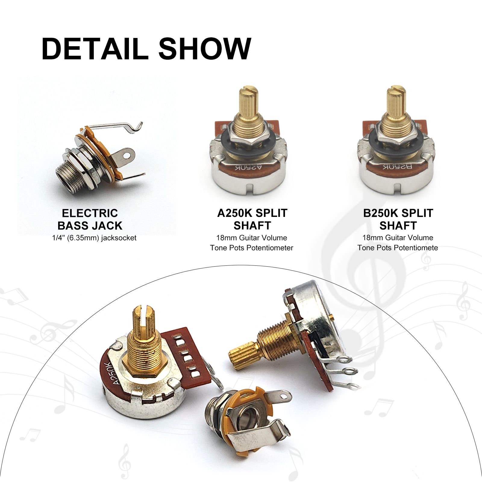 ชุดสายไฟเบส DIY 1 ช่อง วอลลุ่ม - Diy Guitar Electronics Kit บทวิจารณ์และราคา